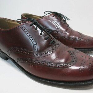 Thom McAn Brogue Leather Wingtip Derby Dress Shoes Men's Footwear Sz 9.5 W